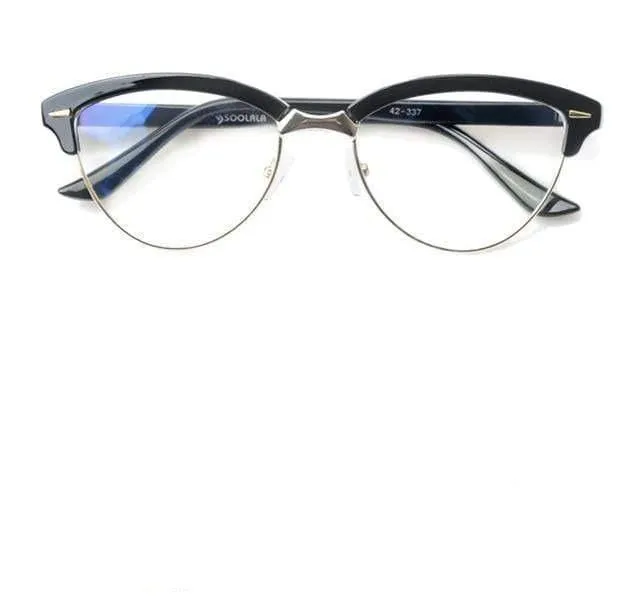 Flaunt Semi-Rimless Women's Anti-Blue Light Glasses