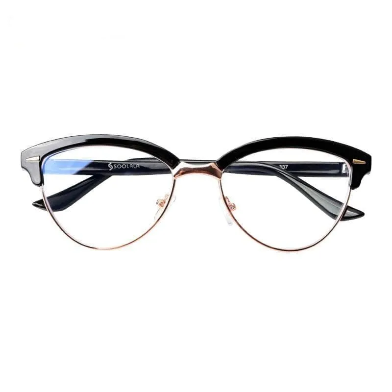 Flaunt Semi-Rimless Women's Anti-Blue Light Glasses