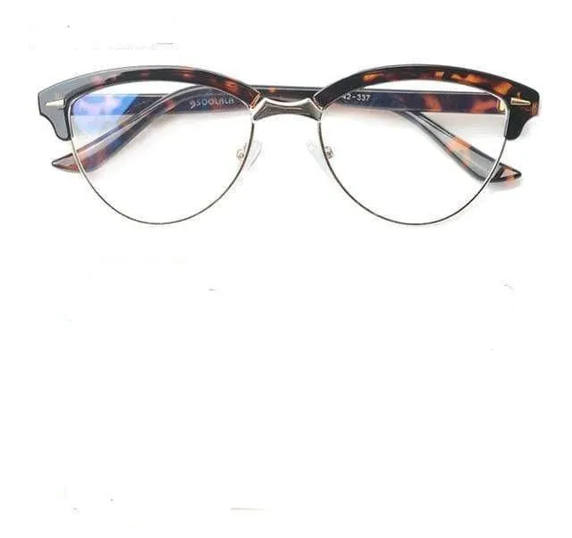 Flaunt Semi-Rimless Women's Anti-Blue Light Glasses