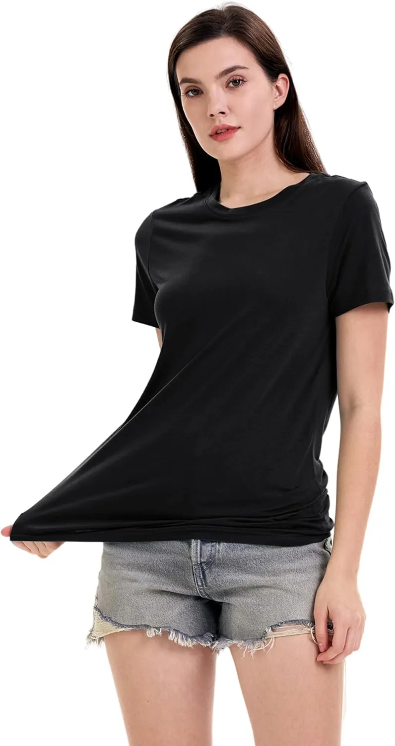 Iguana Womens Merino Wool & Tencel Base Layer Lightweight Wicking T-Shirt Short Sleeve Tee for Hiking