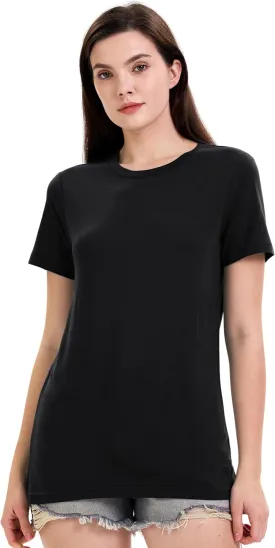 Iguana Womens Merino Wool & Tencel Base Layer Lightweight Wicking T-Shirt Short Sleeve Tee for Hiking