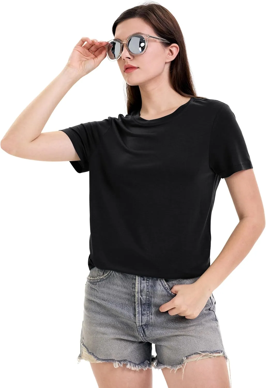Iguana Womens Merino Wool & Tencel Base Layer Lightweight Wicking T-Shirt Short Sleeve Tee for Hiking
