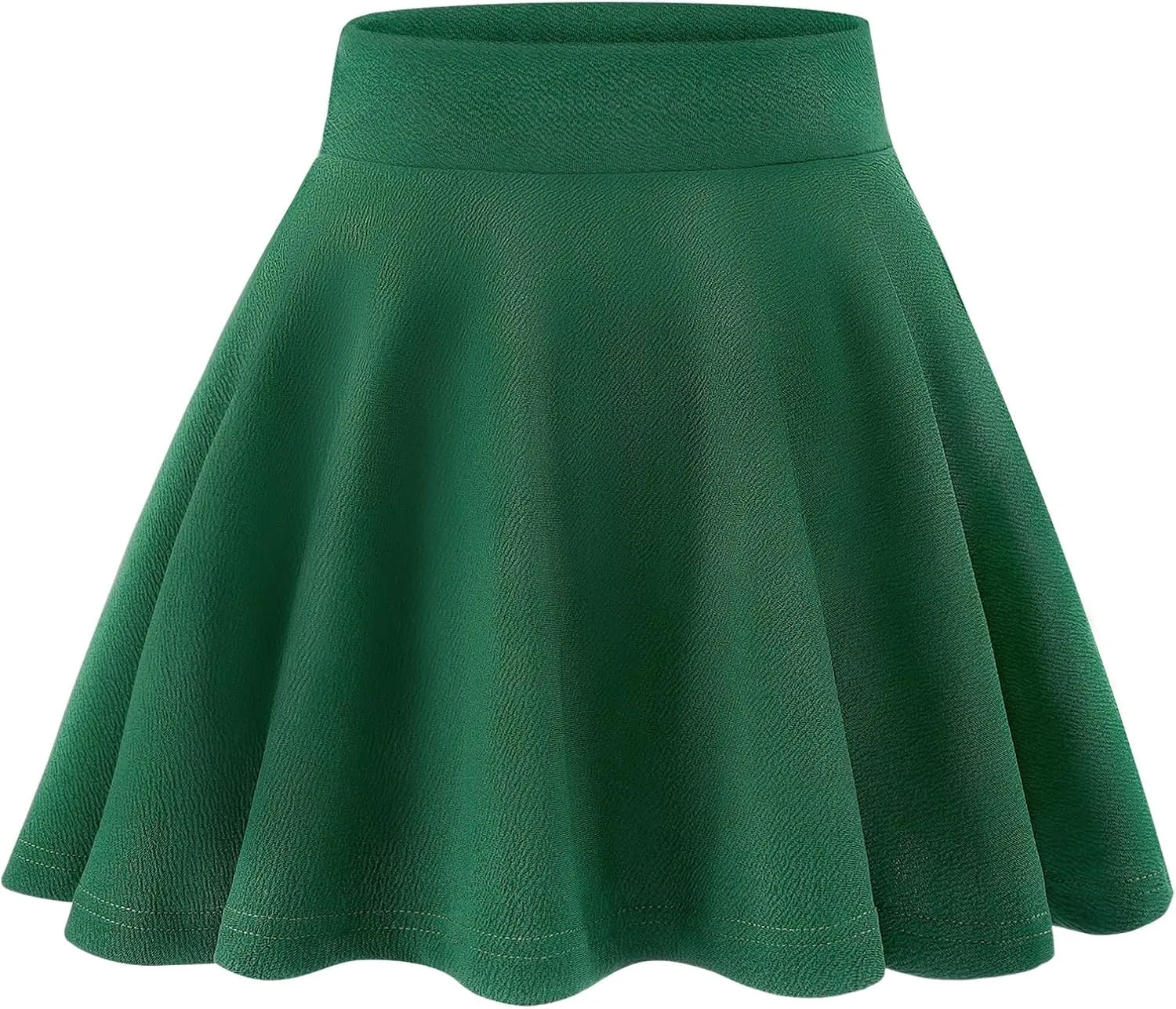 KEREDA Girls Casual Mini High Waist Stretchy Flared Pleated Skater Skirts 5-13 Years