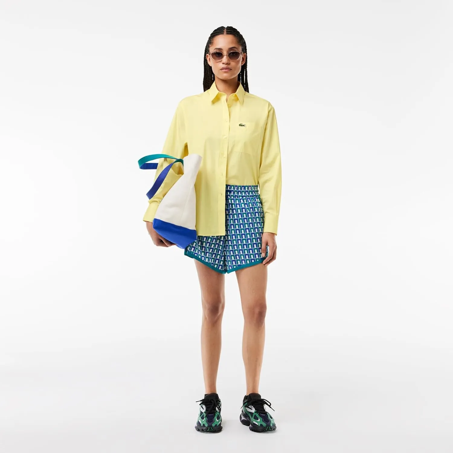 Lacoste Women's Oversize Cotton Poplin Shirt