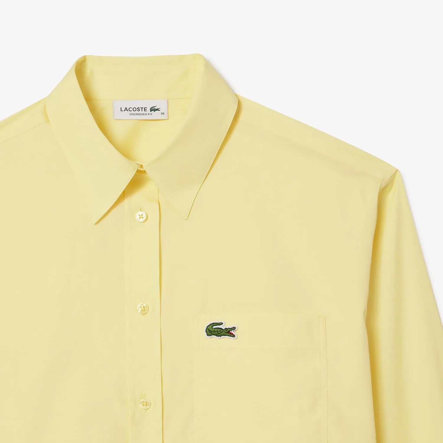 Lacoste Women's Oversize Cotton Poplin Shirt