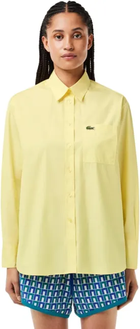 Lacoste Women's Oversize Cotton Poplin Shirt