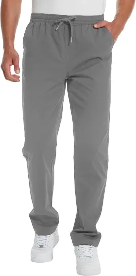 Men's 34"/36" Inseam Cotton Casual Jogger Pants