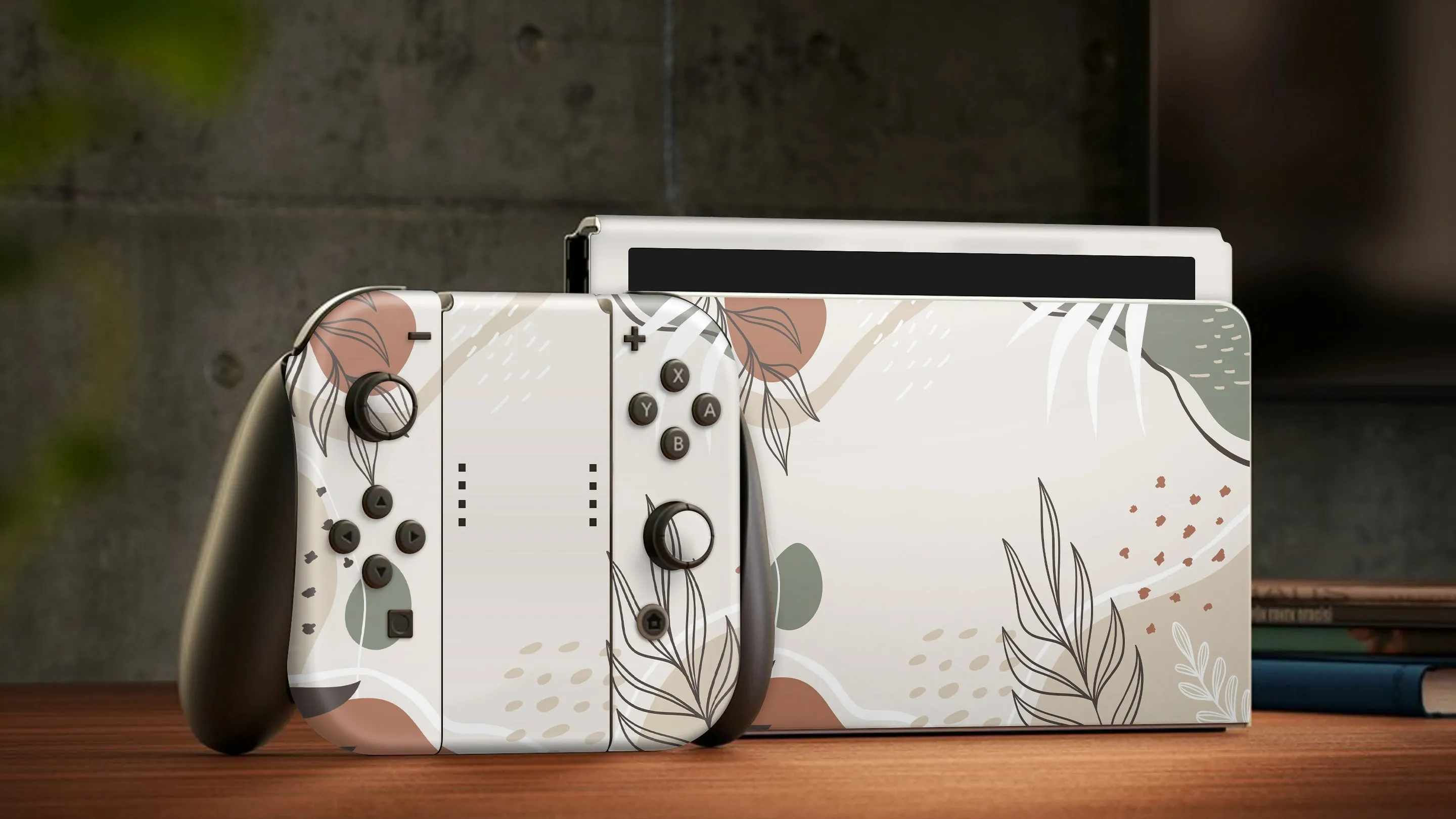 Nintendo Switch Oled Skin Decals - Natural - Wrap Vinyl Sticker
