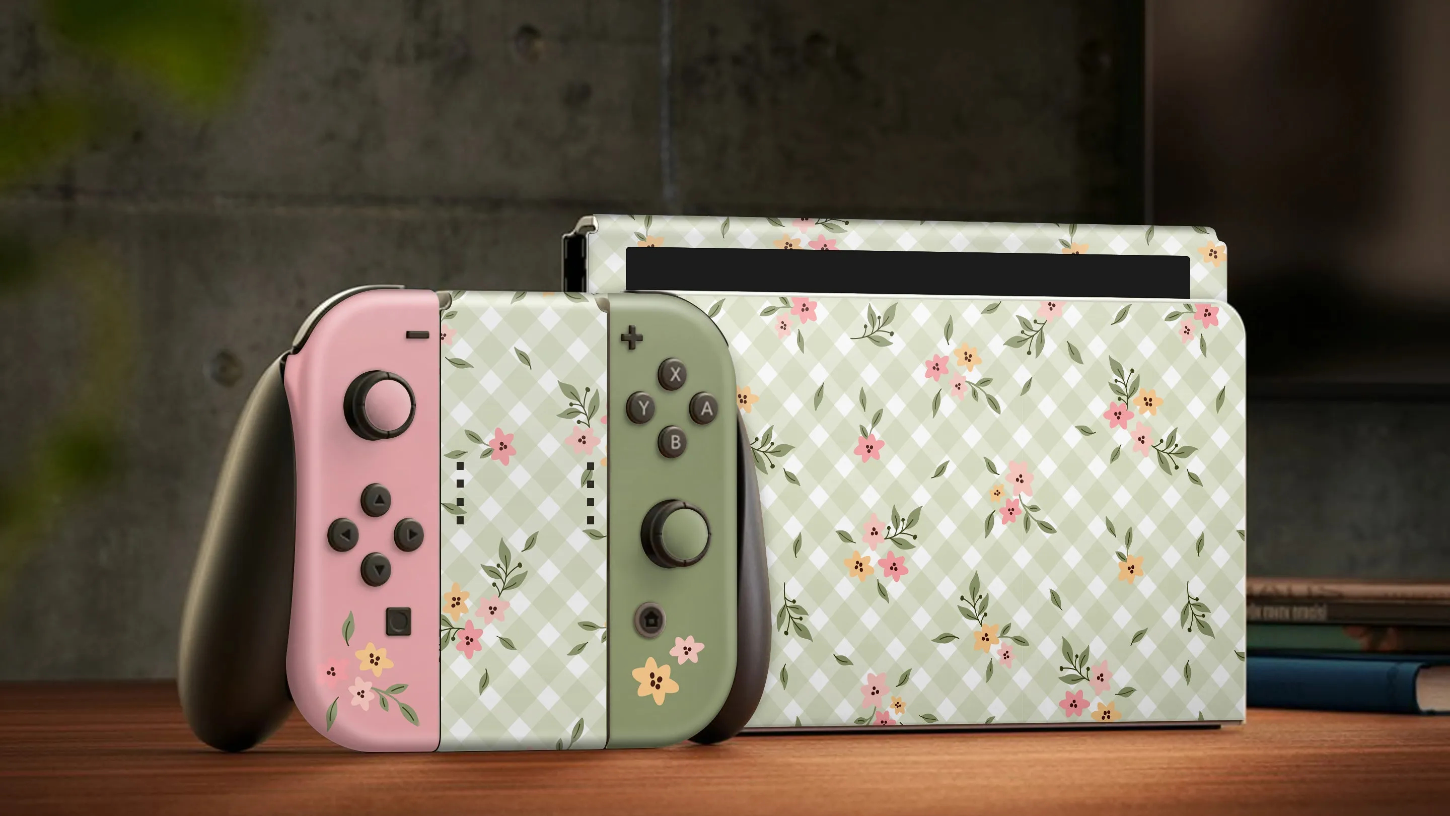 Nintendo Switch Oled Skin Decals - Spring Flavor  - Wrap Vinyl Sticker