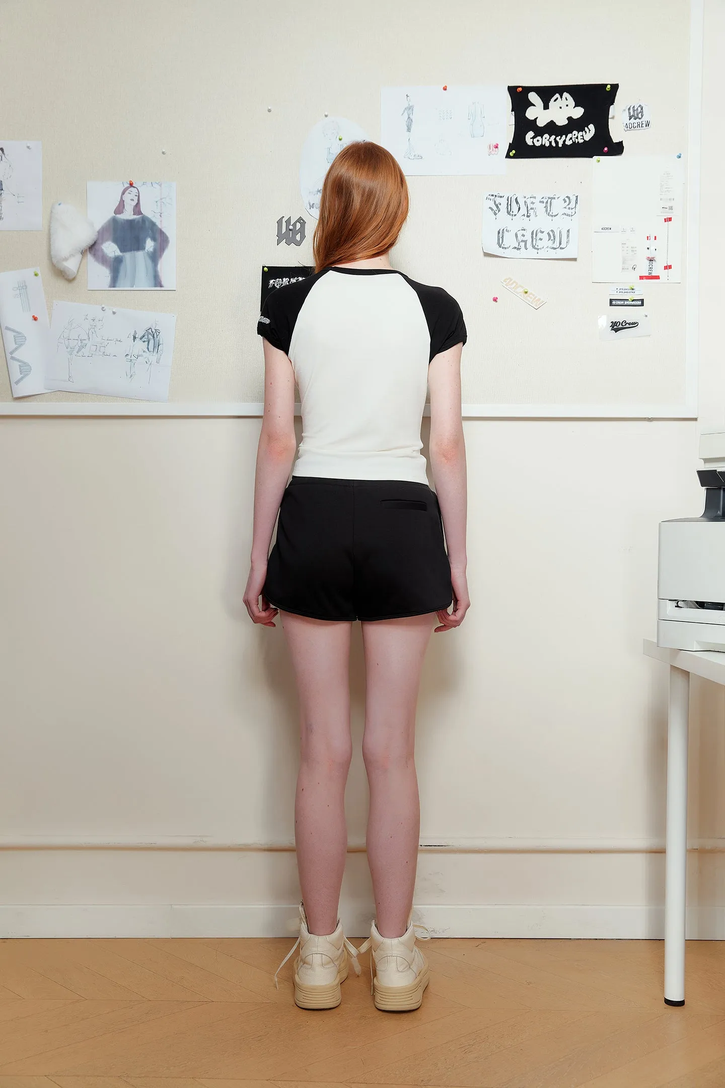 Printed Raglan Sleeve T-shirt