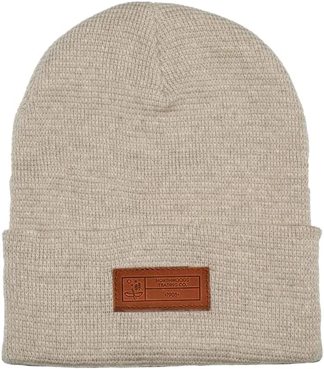 Recycled Wool Blend Super Soft Cuffed Beanie for Men and Women, Sustainable and Lightweight Beanie Hat