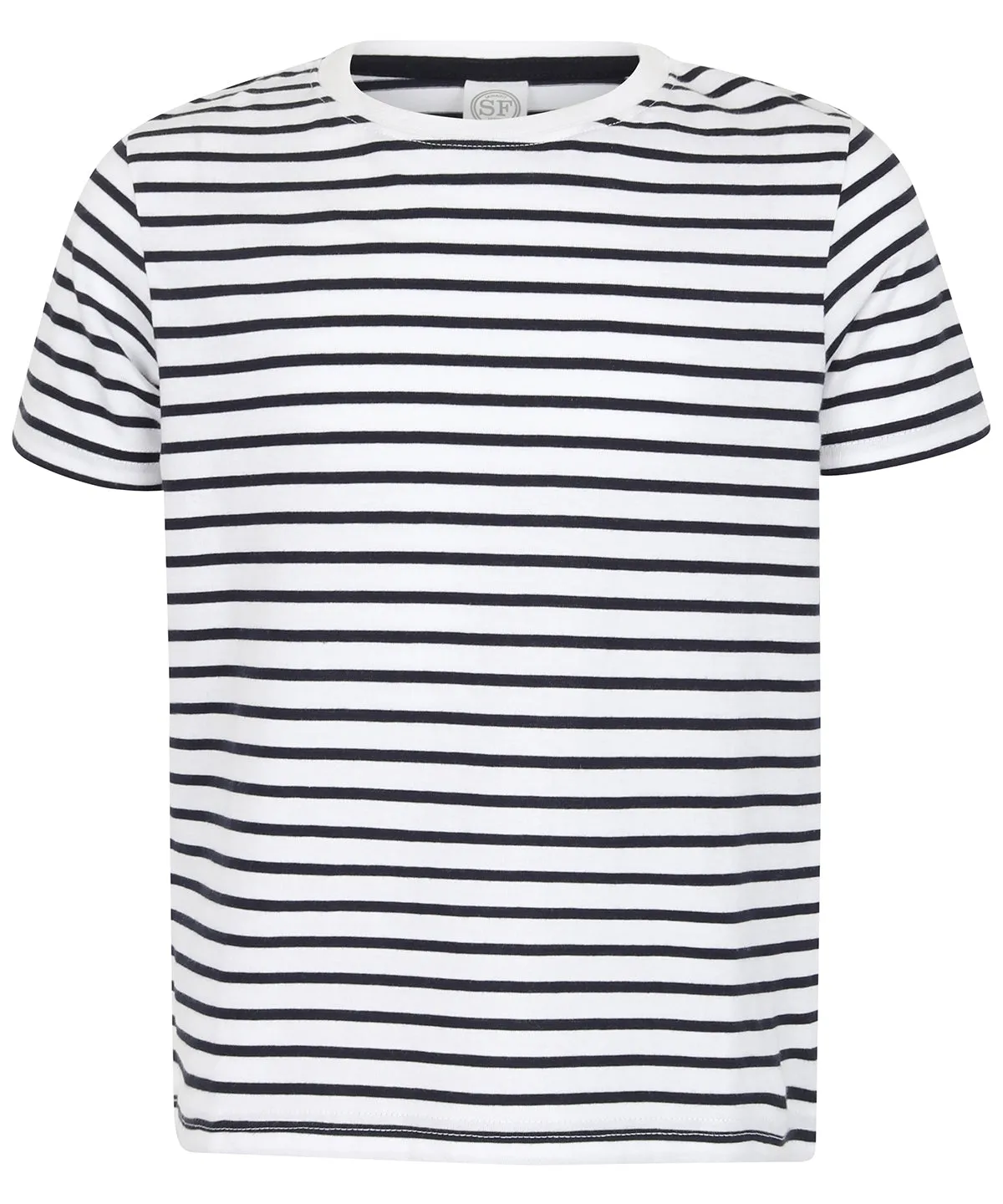 White/Oxford Navy - Kids striped T